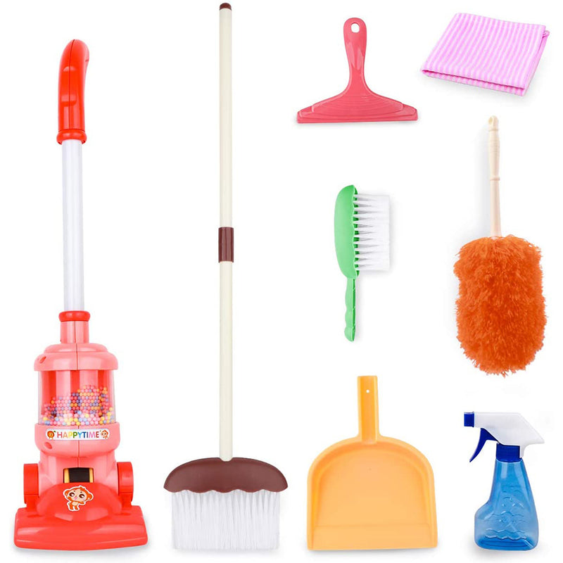 Meland Kids Cleaning Set - 8Pcs Toddler Broom and Cleaning Set  House Cleaning Toys