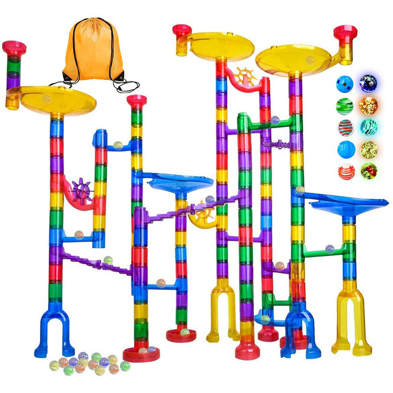 Meland Marble Run - 132Pcs Marble Maze Game Building Toy for Kid