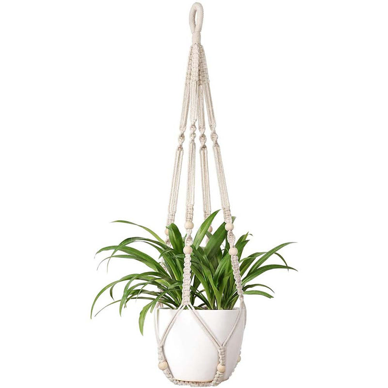 Mkono Macrame Plant Hanger Hanging Planter Basket, Flower Pot Holder