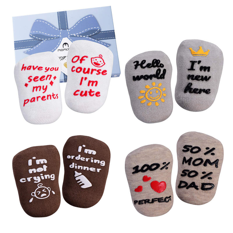 Momcozy Baby Socks Gift Set, Newborn Socks Baby Shower