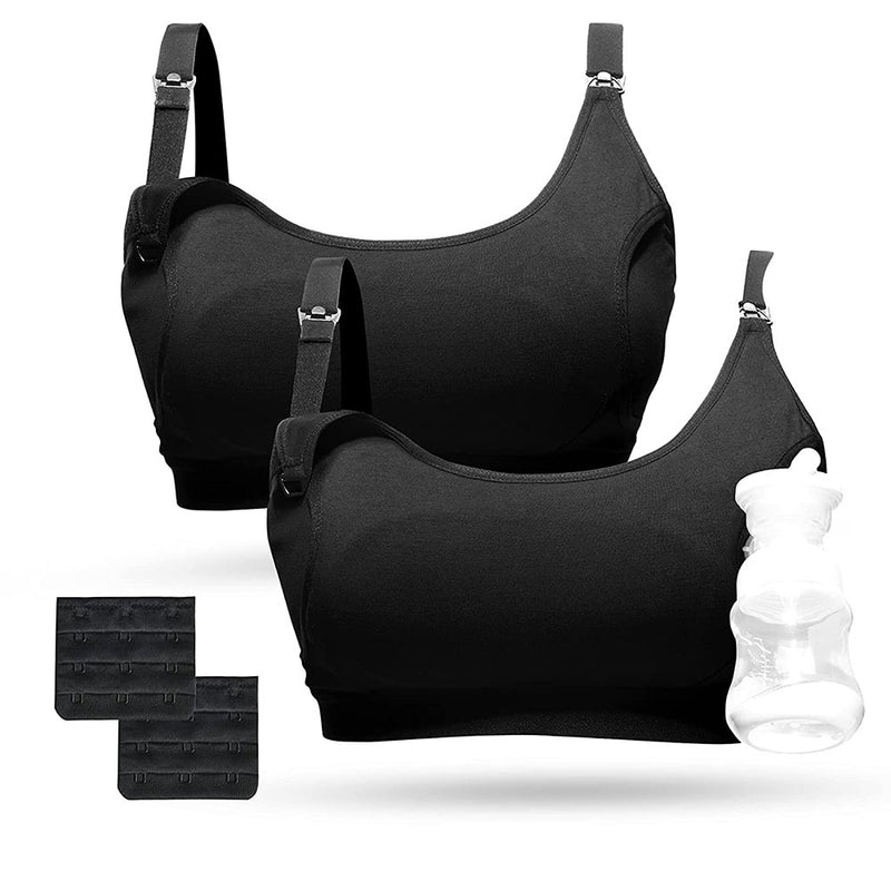 Momcozy Pumping Bra, Hands Free Bras Supportive Comfortable and Nursing Bra , Breast Pump