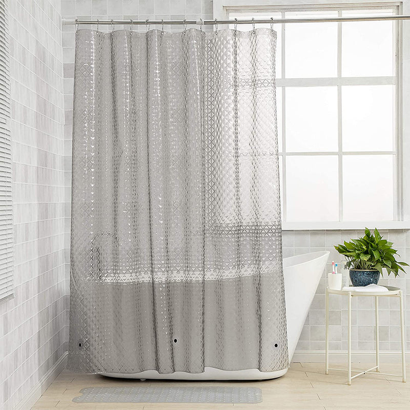 NTBAY EVA Clear Shower Curtain Liner, Water Repellent Shower Curtain for Bathroom Shower Stall