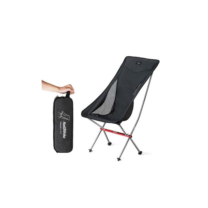 Naturehike Lightweight High Back Camping Chair, Heavy Duty, Compact Portable Folding Chair