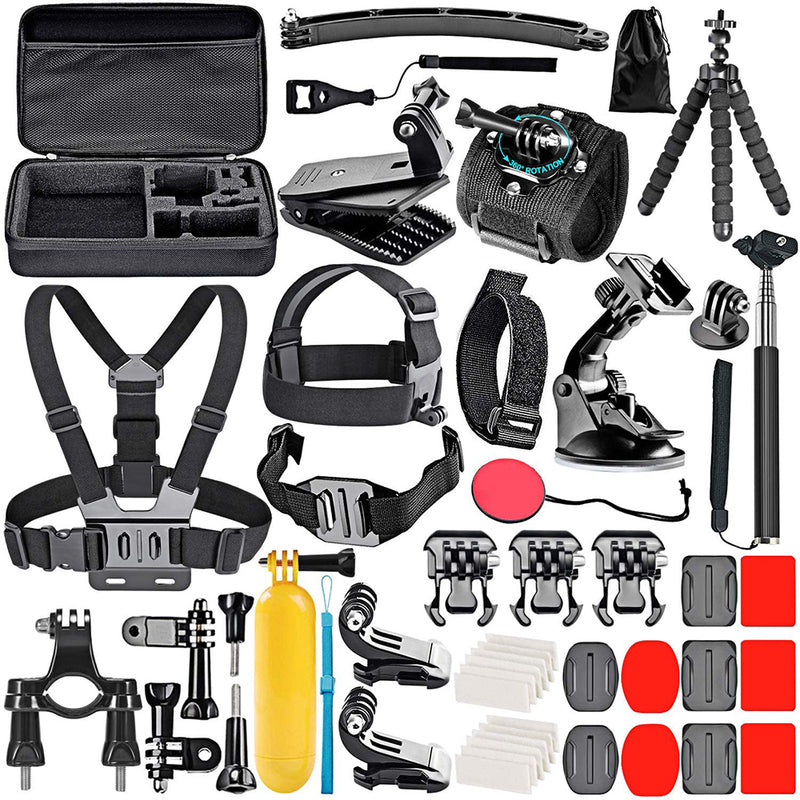 Neewer 50-In-1 Action Camera Accessory Kit, Compatible with GoPro Hero9/Hero8/Hero7