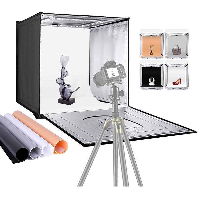 Neewer Photo Studio Light Box, 20” × 20” Shooting Light Tent ,Tabletop Photography Lighting Kit