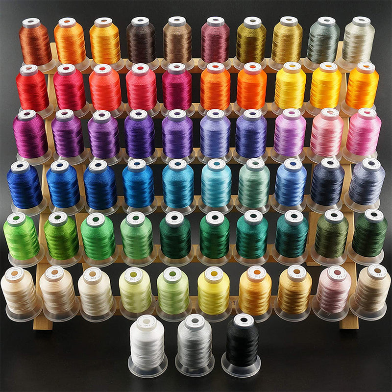 New Brothread 63 Brother Colors Polyester Embroidery Machine Thread Kit 500M (550Y)