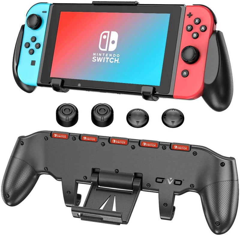 OIVO Switch Grip with Upgraded Adjustable Stand, Asymmetrical Grip
