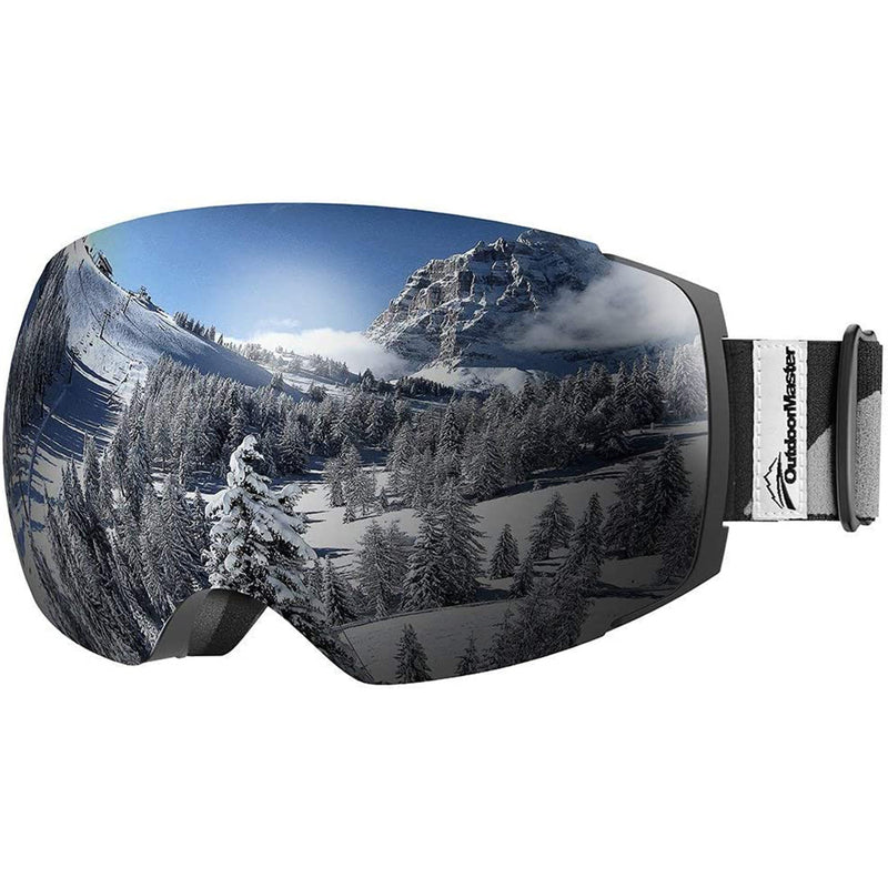 OutdoorMaster Ski Goggles PRO - Frameless, Interchangeable Lens 100% UV400 Protection Snow Goggles