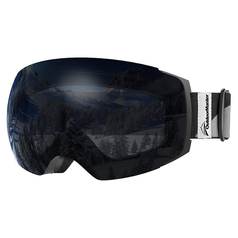 OutdoorMaster Ski Goggles PRO - Frameless, Interchangeable Lens 100% UV400 Protection Snow Goggles