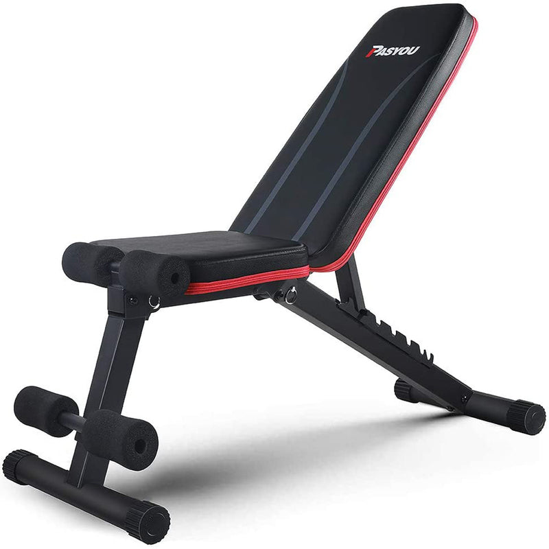 PASYOU Adjustable Weight Bench Full Body Workout Multi-Purpose Exercise Workout Bench