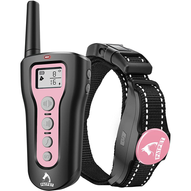 PATPET Dog Training Collar, Waterproof Shock Collar, Up to 1000Ft Remote Range