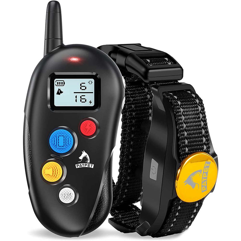 PATPET Shock Collars for Dogs, Remote control, IPX7 Waterproof Receiver