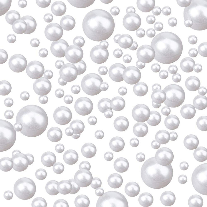 PH PandaHall 1535pcs 6 Sizes No Holes/Undrilled Imitated Pearl Beads