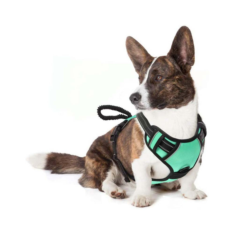 Pawaboo Dog Harness, No Pull Vest Harness, Reflective Oxford Soft Handle for Outdoor Walking