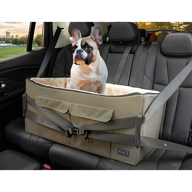 Petsfit Dog Car Seat, Pet Travel Car Booster Seat with Safety Belt