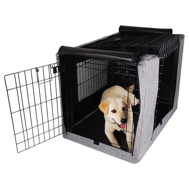 Petsfit Double Door Dog Cover Fits 36 x 23 x 25 Inches Wire Cage, only Cover