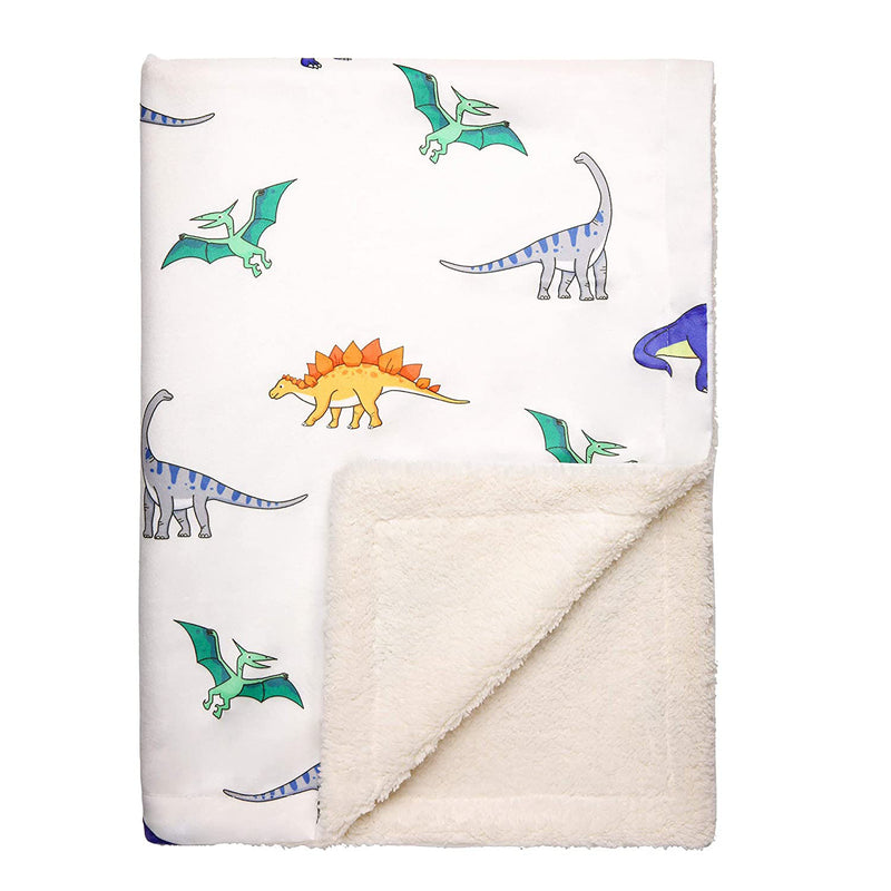 Pro Goleem Baby Fuzzy Warm Soft Fleece Receiving Blanket for Infant Toddler Plush Microfiber Blanket