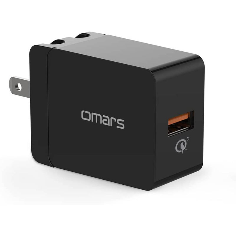 Omars Quick Charge 3.0 18W USB Wall Charger, QC 3.0 Adapter Portable Travel iPhone Charger
