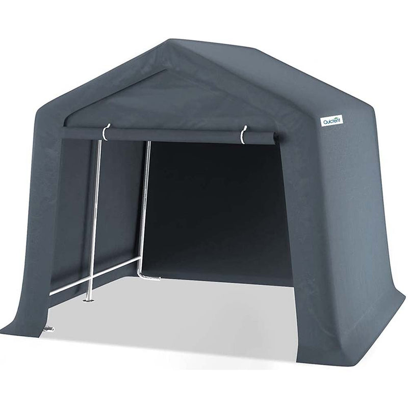Quictent Heavy Duty Storage Shelter 10 x 10ft Outdoor Car Canopy Carport Shed Grey