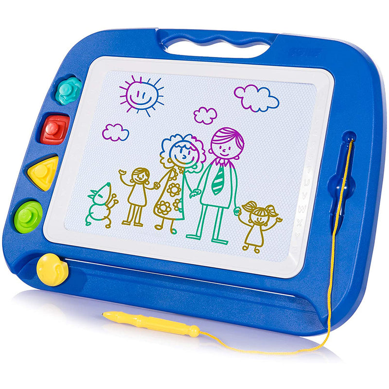 SGILE Magnetic Drawing Board Toy for Kids, Large Doodle Board Writing Painting Sketch Pad