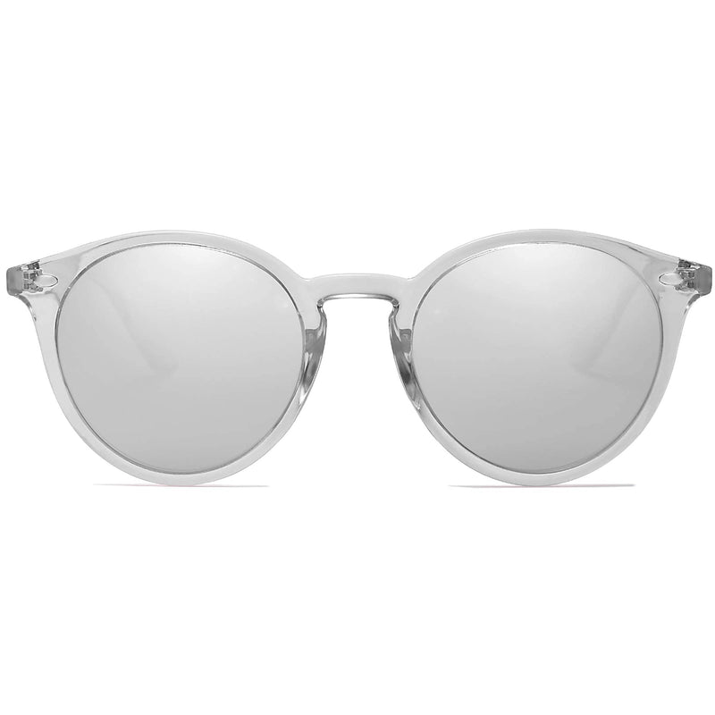 SOJOS Classic Retro Round Polarized Sunglasses for Women Men SJ2069 ALL ME