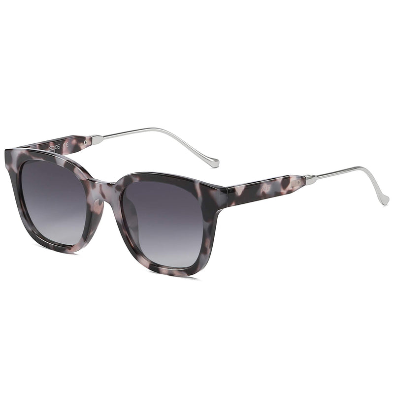 SOJOS Classic Square Polarized Sunglasses for Women UV400 Sun Glasses SJ2050
