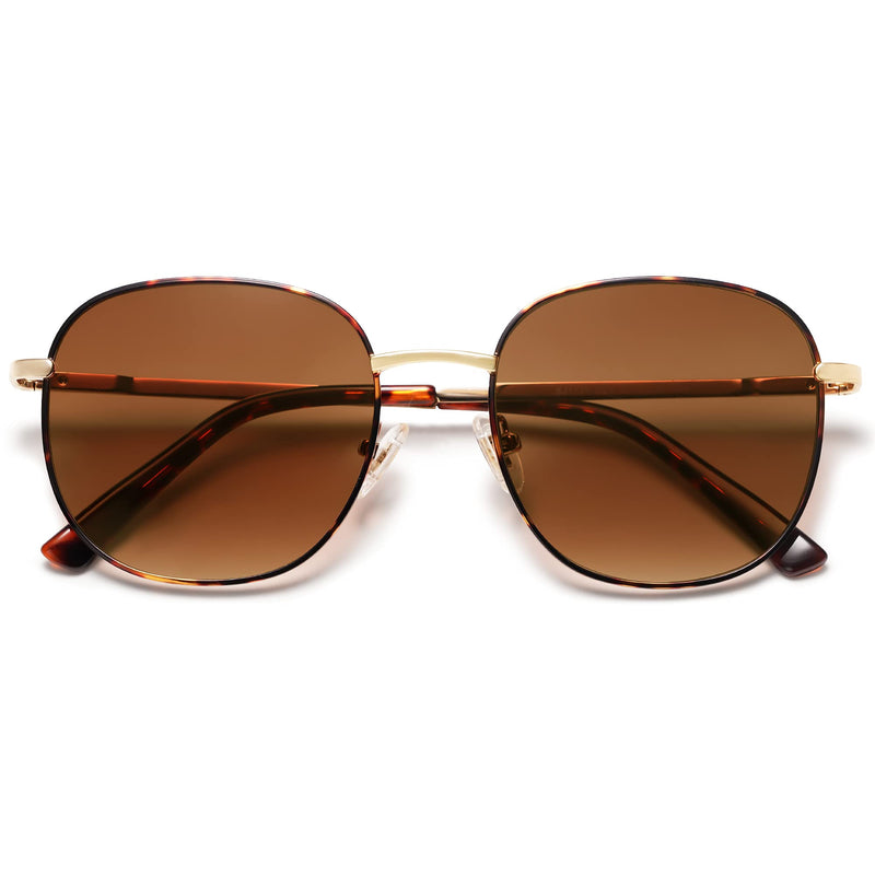 SOJOS Classic Square Sunglasses for Women Men with Spring Hinge AURORA SJ1137
