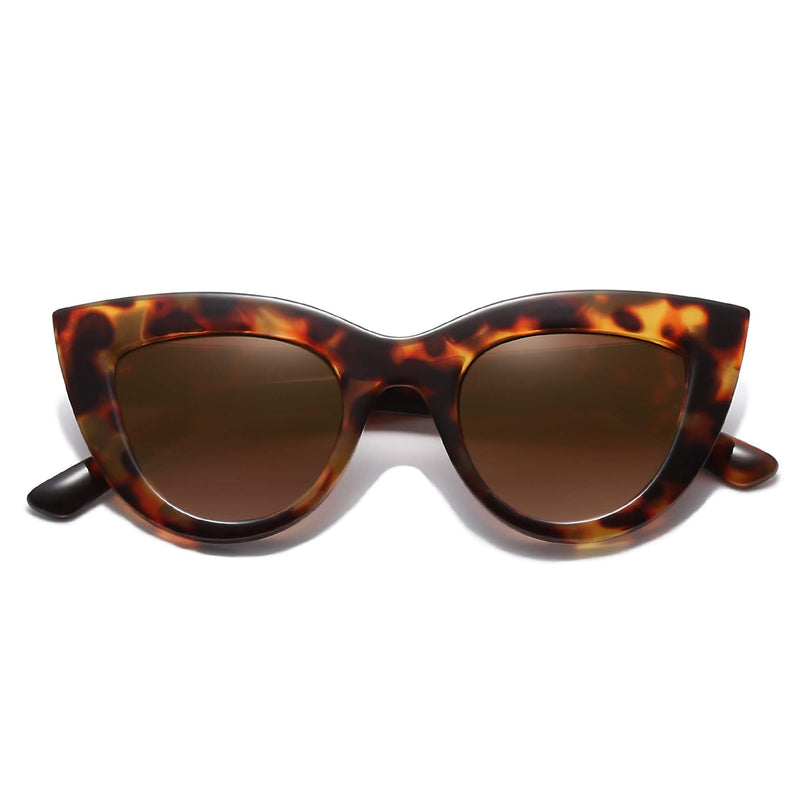 SOJOS Retro Vintage Cateye Sunglasses for Women UV400 Mirrored Lens SJ2939