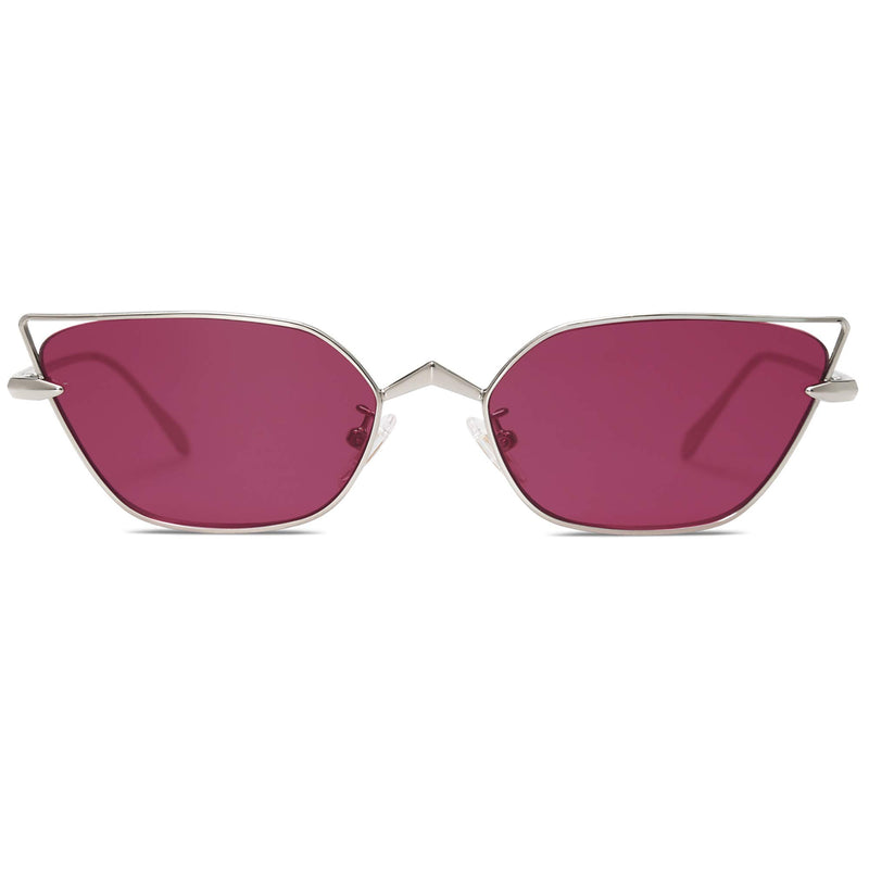 SOJOS Small Cateye Sunglasses Fashion Narrow Fun Designer Sun Glasses SJ1127