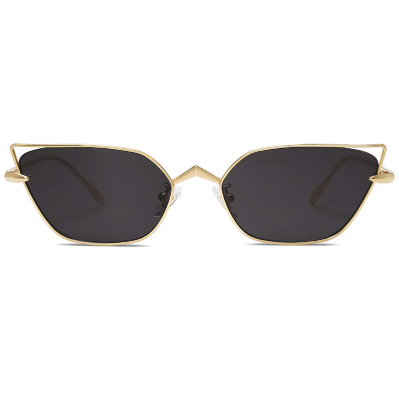 SOJOS Small Cateye Sunglasses Fashion Narrow Fun Designer Sun Glasses SJ1127