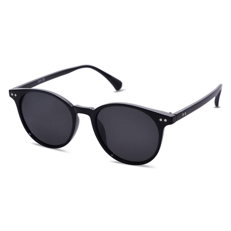 SOJOS Small Round Classic Polarized Sunglasses for Women Men Vintage Style UV400 Lens MAY SJ2113