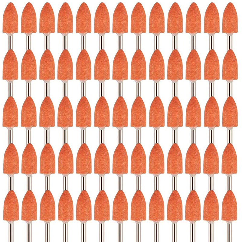 SPTA 1/8" (3mm) Shank Bullet Sharp Aluminium Oxide Grinding Stone Grinding Stone Burr Set 65pcs