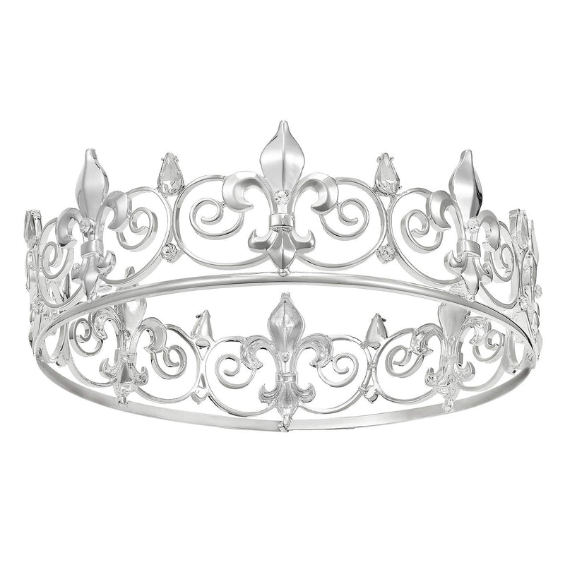 SWEETV Royal King Crown-Metal Prince Crowns and Tiaras,  Medieval Costume Accessories