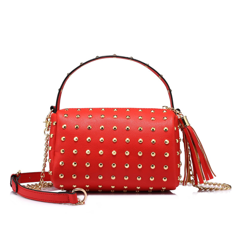 LOVEVOOK Shoulder Bag Small Side Purse Mini Clutch with Bling Rivets