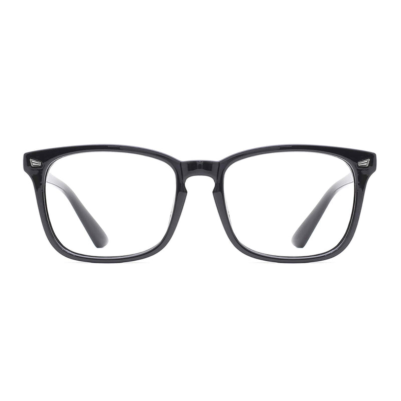 TIJN Blue Light Blocking Glasses Clear Frame Square Eyeglasses Anti Blue Ray