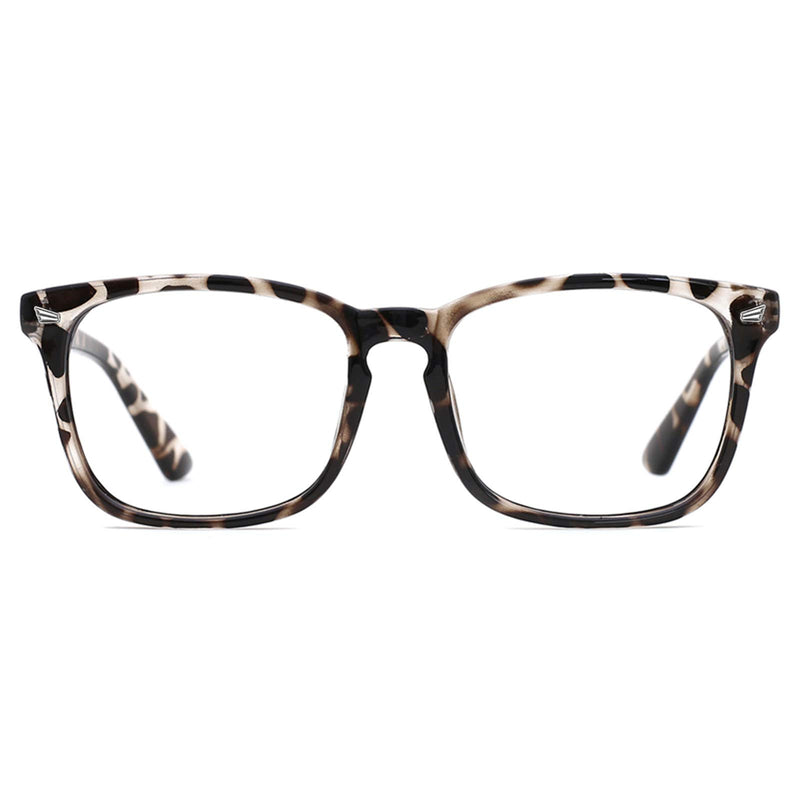 TIJN Unisex Stylish Square Non-Prescription Eyeglasses Glasses Clear Lens Women Men Eyewear