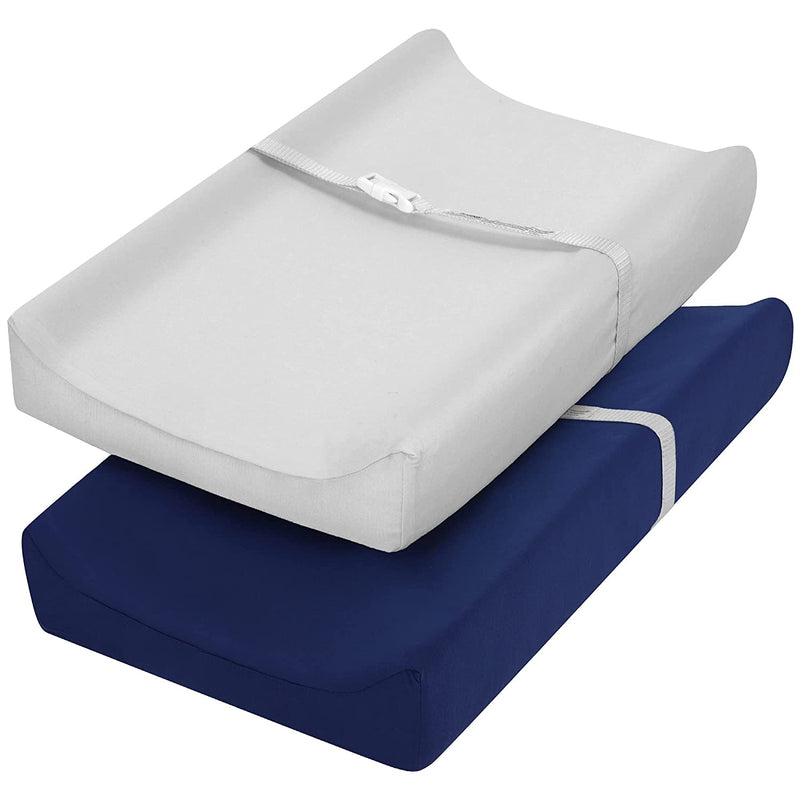 TILLYOU Jersey Cotton Changing Pad Covers- Ultra Soft Cozy Diaper Change Table Sheets