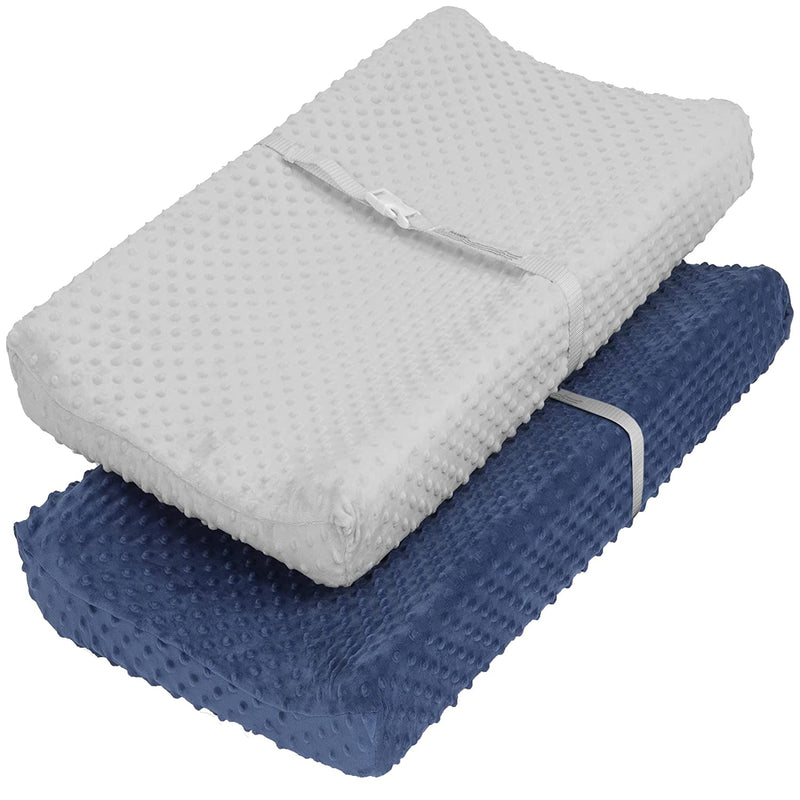 TILLYOU Jersey Knit Ultra Soft Changing Pad Cover Set, Unisex Diaper Change Table Sheets