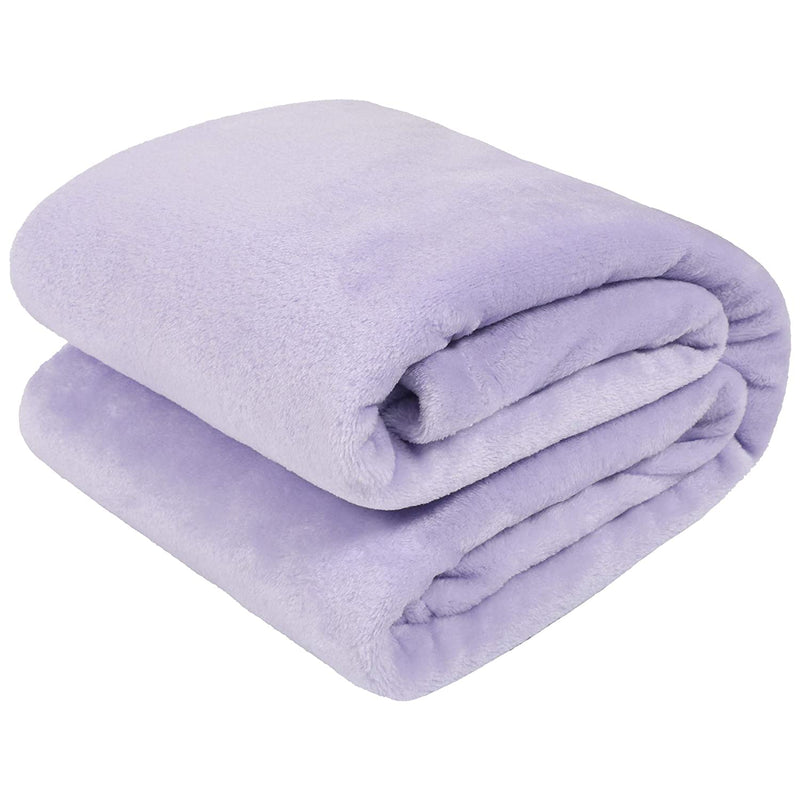 TILLYOU Micro Fleece Plush Baby Blanket Large Lightweight Crib Blanket,Nap Blanket