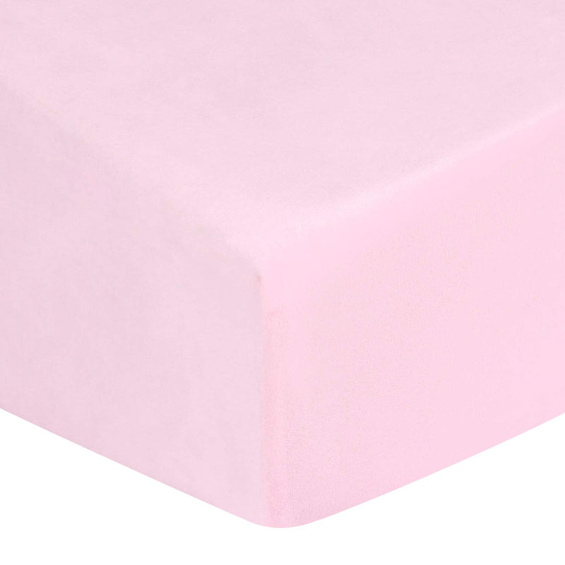 TILLYOU Micro Fleece Plush Fitted Mattress Sheet for Standard Crib or Toddler Bed, Luxury Soft Crib Sheet