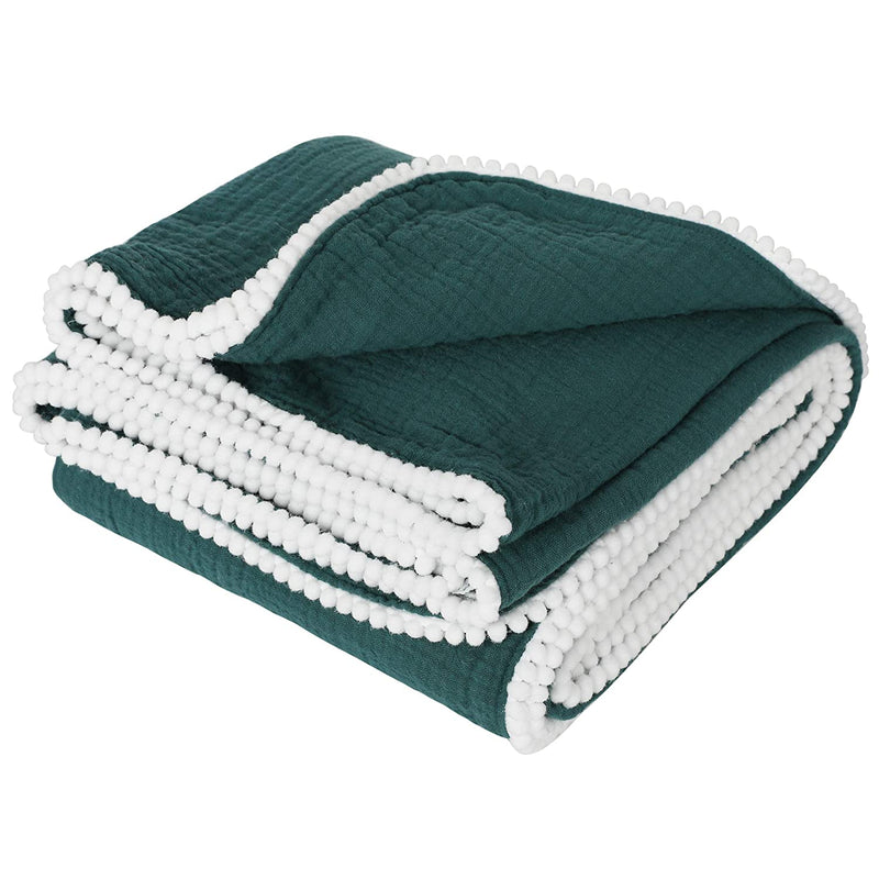 TILLYOU Muslin Swaddle Blanket Toddler, 100% Cotton Swaddling Receiving Blanket,Baby Wrap Blanket