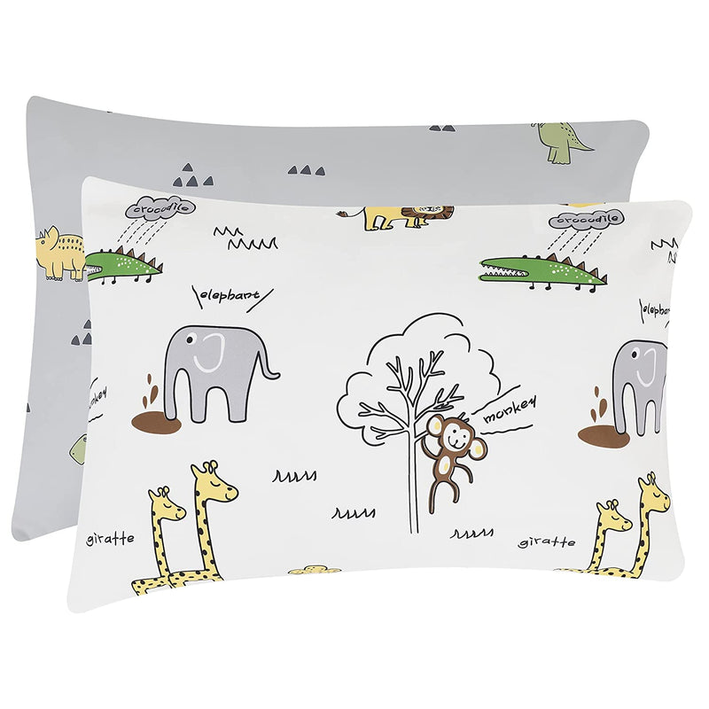 TILLYOU Toddler Travel Pillowcases,Envelope Closure Machine Washable Kids Pillow Cases
