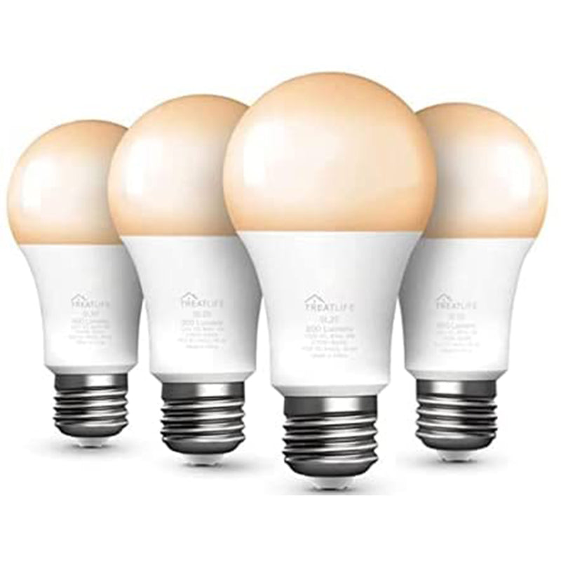 TREATLIFE Smart Light Bulbs, WiFi LED Light Bulb, Dimmable Smart Bulb, Warm White& Cool White(2700K-6500K)