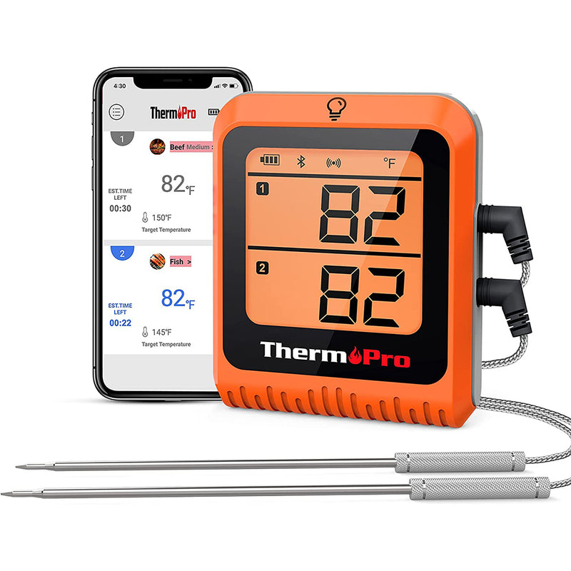 ThermoPro 500ft Long Range Bluetooth Meat Thermometer with Dual Probe