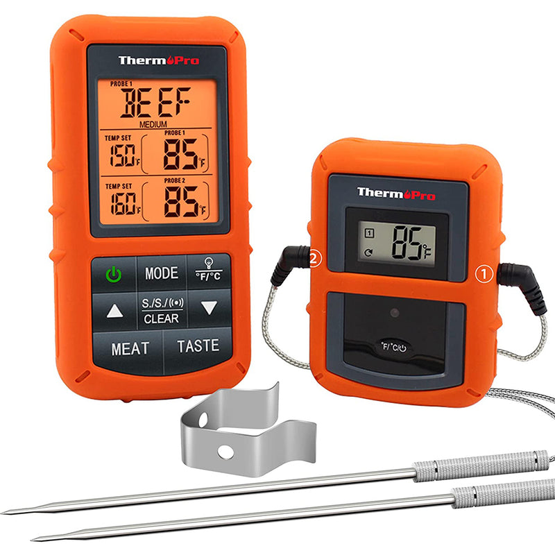 ThermoPro TP20 Wireless Remote Digital Cooking Thermometer with Dual Probe