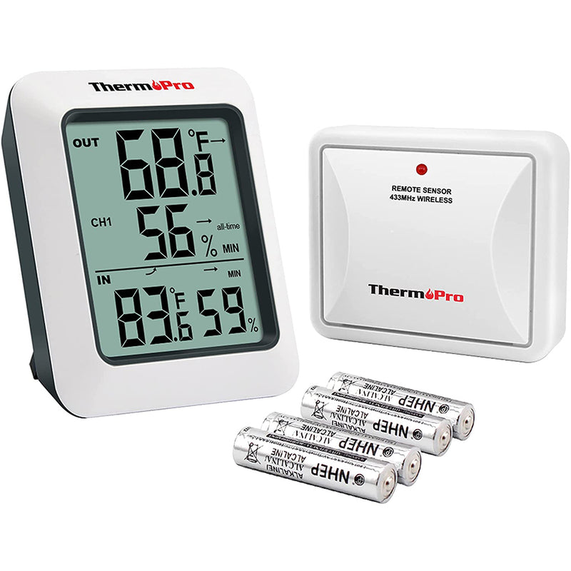 ThermoPro TP60S Digital Hygrometer with 200ft/60m Range