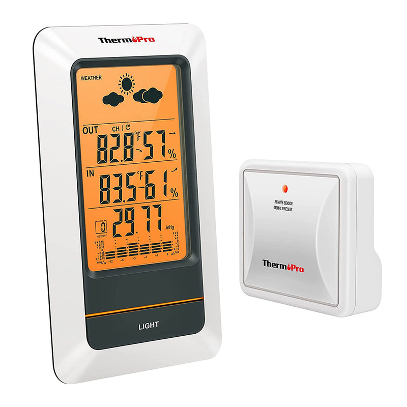 ThermoPro TP67A Waterproof Wireless Indoor Outdoor Thermometer,330ft/100m Range