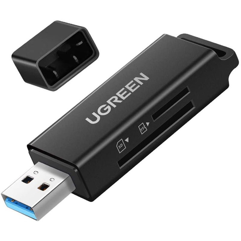 UGREEN SD Card Reader Portable USB 3.0 Dual Slot Flash Memory Card Adapter Hub for TF SD Micro SD SDXC