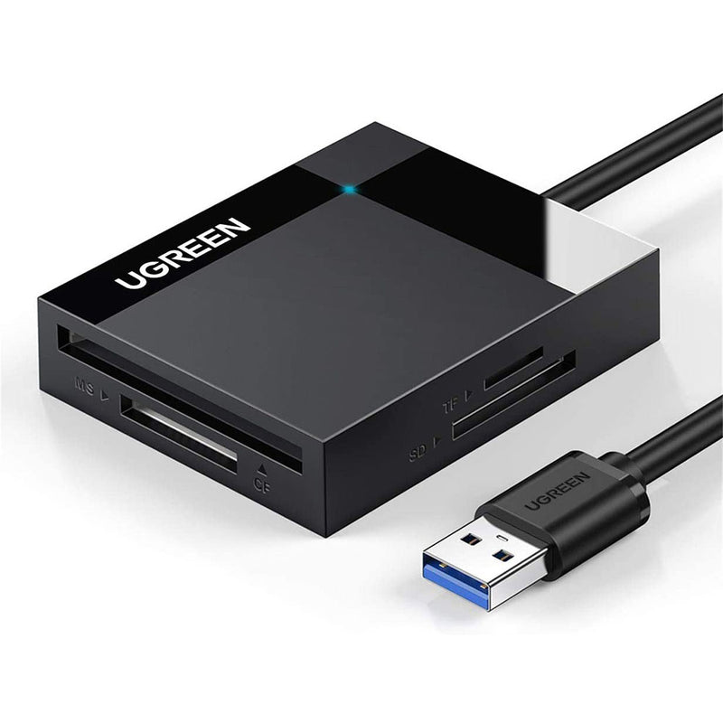 UGREEN SD Card Reader USB 3.0 Card Hub Adapter 5Gbps Read 4 Cards Simultaneously CF CFI TF SDXC SDHC SD