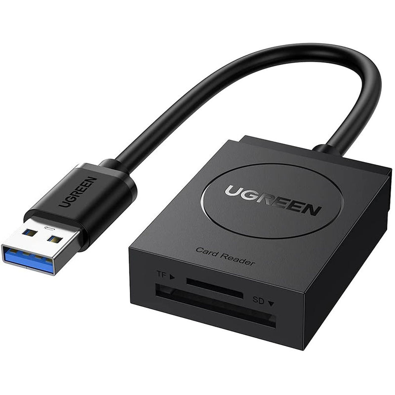 UGREEN SD Card Reader USB 3.0 Dual Slot Flash Memory Card Reader Read 2 Cards Simultaneously